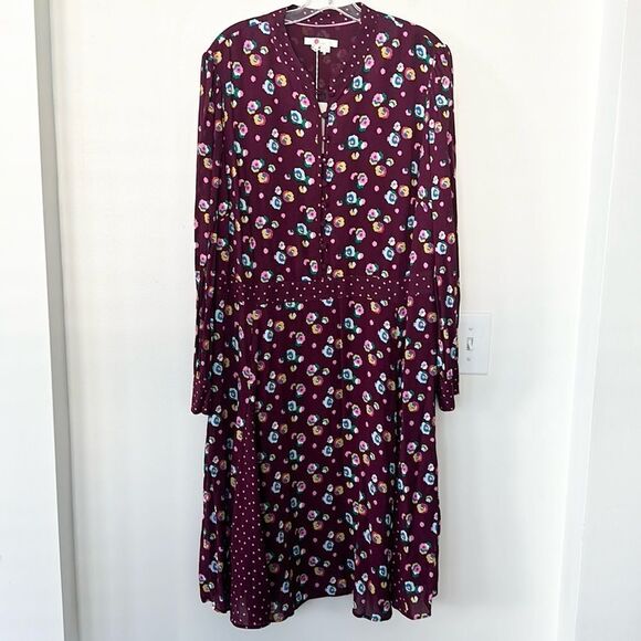 Boden Christina Floral Midi Dress 20-22L - Picture 2 of 10